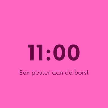 11:00 Een peuter aan de borst