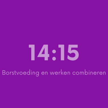 14:15 Borstvoeding en werken combineren