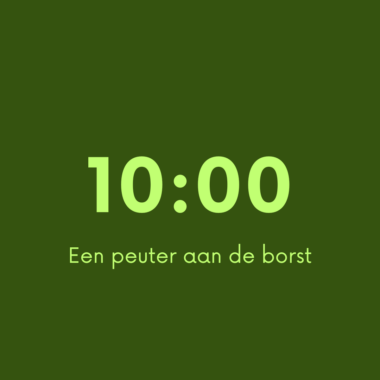 10:00 Een peuter aan de borst